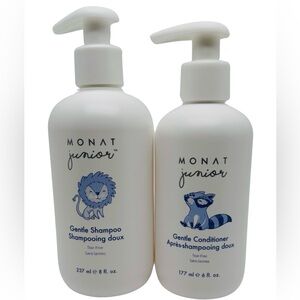 Monat Junior Gentle Shampoo & Conditioner Set Tear-Free Formula Provides Shine